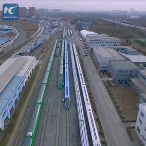 124K views · 454 shares | 440 meters long! A new extra-long Fuxing high-speed train has been unveiled in Beijing. #HighSpeedRailway | China Xinhua News | Facebook