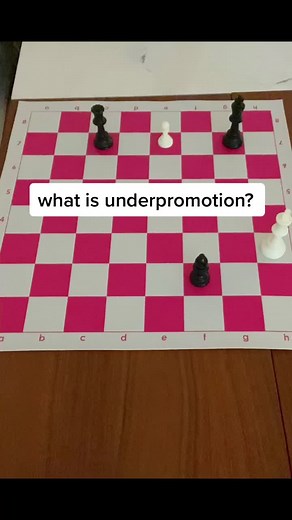 Yesterday we did promotion. Now, we’re learning about underpromotion! #learnontiktok #learnchess