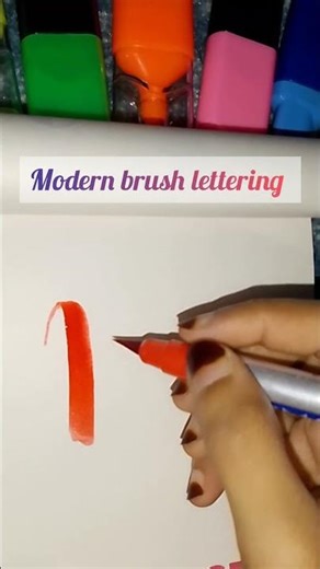 modern brush lettering-letter 'R' tutorial for beginners✒️#calligrphylearning#lettering#calligraphy