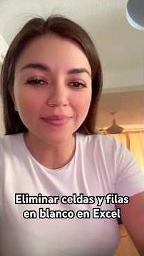 Eliminar celdas y filas en blanco en Excel
