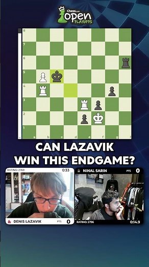 Lazavik showing his Endgame Expertise!