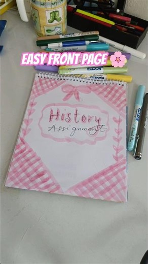 Easy Front Page Design for School Project,Journal,Assignment #frontpagedesigns #pageborder