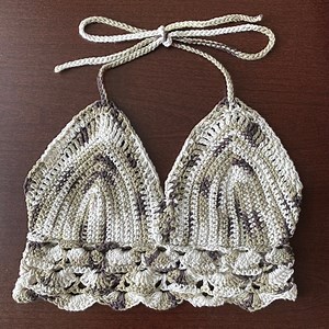 Custom Crochet Bralette Halter Top 100% Cotton - Etsy
