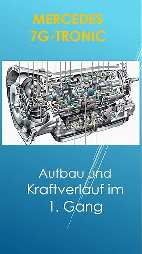 Mercedes Automatik 7G tronic Aufbau und Kraftverlauf 1. Gang #mercedes #7g