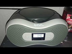 ONN mini boombox CD player/ Bluetooth
