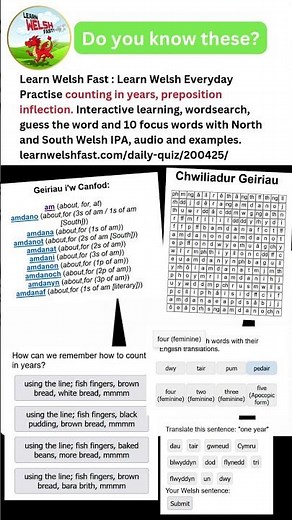 Learn Welsh Fast: Do you know these?. #learnwelsh