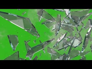 Glass Shatter Green Screen - Glass Break Overlay