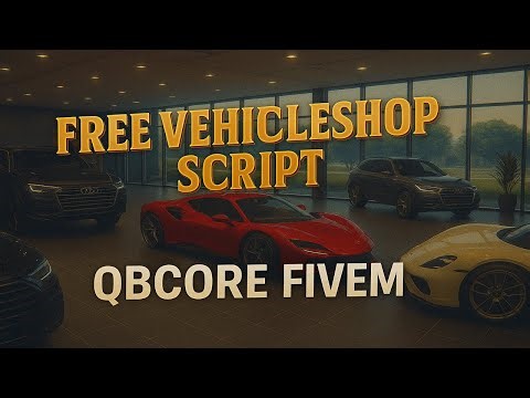 Free Vehicleshop Script Fivem | Clean & Dynamic UI | Qbcore Framework