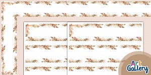 Boho Neutral Display Borders