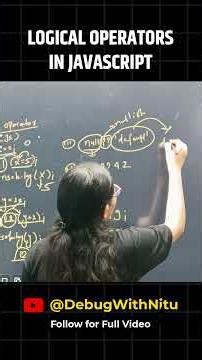 Javascript Objective 7/100 - Logical Operators in JavaScript