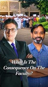 Arnab Raises Question On The Consequences For The Faculty, Are All Professors Bas? | IIT-Bombay Row
