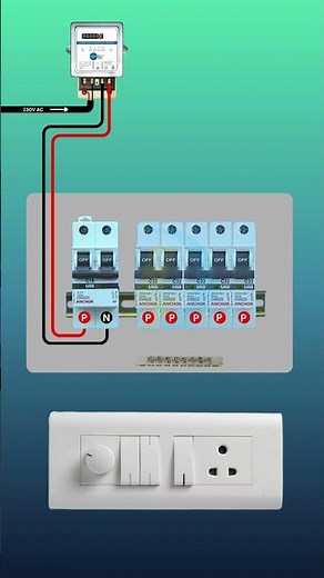Single-Phase Full House Wiring Connection | #electrician #shorts #electrical