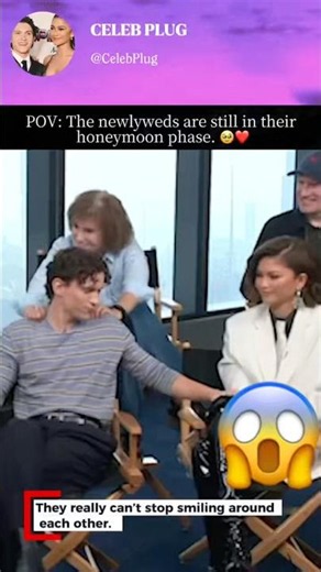 Newlyweds Tom Holland & Zendaya Share the Sweetest Behind-the-Scenes Moment ❤️🥹#tomdaya