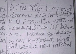 The Marginal Propensity to Save (MPS) in a closed economy with ... | Filo