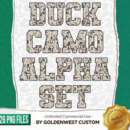 Camo Alphabet Letters PNG, Duck Camo Alphabet, Old School Camo Alpha Set Png, Digital Download, Old School Camo, Vintage Camo Alphabet Set - Etsy