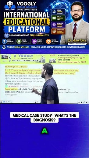 Sudden chest pain and high D-dimer: What's the diagnosis?