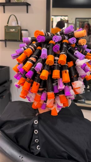 OVER 100 RODS! 😱 I loved doing this gorgeous natural, beach-wave perm! If you’re curious on why the results aren’t dry, I don’t like putting heat on the hair directly after perming; just keeping that moisture in since she couldn’t wash for 48 hours✨✨ #perm #naturalperm #waves #curlyhair #perms #hairperm #curlyperm #naturalwave #wavyhair #hairideas | Alyssa Cooper Hair