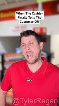 When The Cashier Finally Tells The Customer Off #cashier #customerservice #job #shorts
