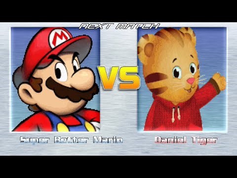M.U.G.E.N BATTLES | Mario vs Daniel Tiger | Super Mario Bros vs Daniel Tiger's Neighborhood