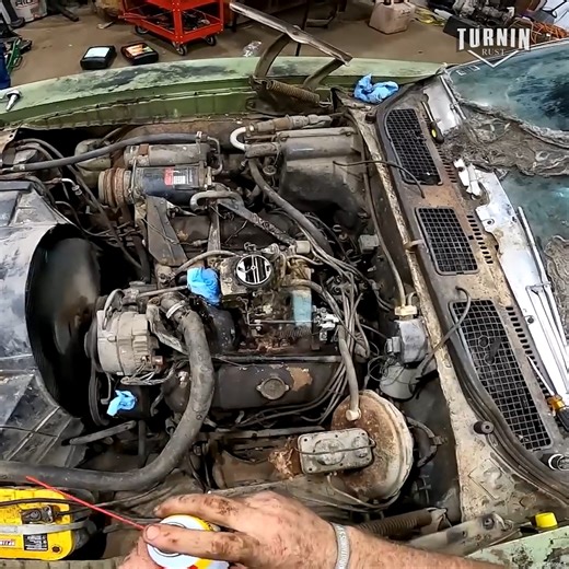 FULL REBUILD Muscle Car Rescued From Collapsing Barn... #satisfying #turninrust #asmr #cars | Turnin Rust