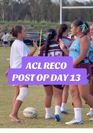 Trying to make my days busy and as normal as possible after my ACL surgery ☺️ Being with the girls at training definitely helps block out all the head noise 🧘🏽‍♀️ #aclsurgery #rugbyleague #fyp #foryoupage #explorepage