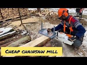 How I made a DIY Alaskan Chainsaw Mill for 20 dollars!