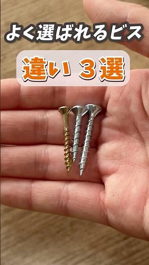 A must-see for DIY beginners! Explaining the differences between three popular screws at home imp...