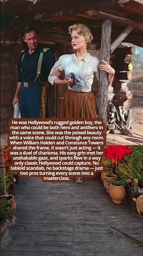 William Holden and Constance Towers – Charm Meets Steel #facts #hollywood # #movie