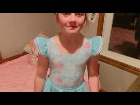 Girls Ballet Leotards with Removable High Low Skirt Toddler Ruffle Sleeve Hollow Back Dance Outfit