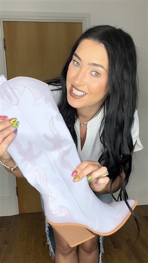 Stylish Lilac Snakeskin Cowboy Knee High Boots