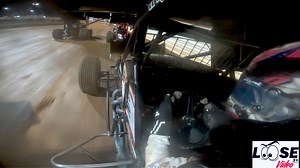 Riding with the 2023 Keith Kauffman Classic winner and Pennsylvania SpeedWeek Champion #39M of the Concrete Kid Anthony Macri as the A main goes green on a wicked fast track at the Speed Palace Port Royal 7-4-23 | LOOSE VIDEO
