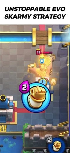 EVO Skarmy strategy💀 #clashroyale #gaming #supercell #clash #games #memes