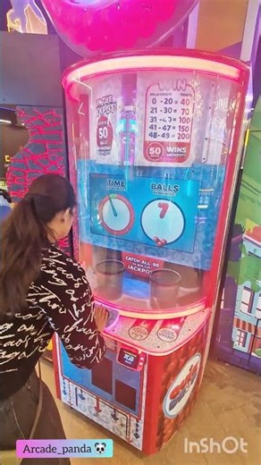 Jackpot 1000? #arcade #clawmachine #game #shorts #short #plush #gaming #funny #youtube #viral #panda