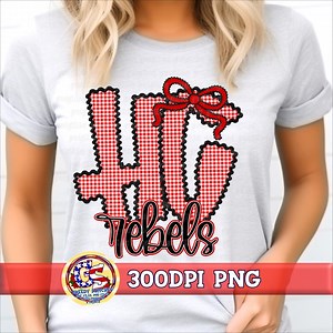 Harrison Central Rebels PNG | Ric Rac Gingham Png | Preppy Harrison Central Png | Rebels Png | Preppy Harrison Central Rebels Png | Ric Rac - Etsy