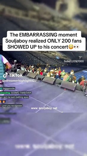 Soulja Boy's Concert: Only 200 Fans Show Up!