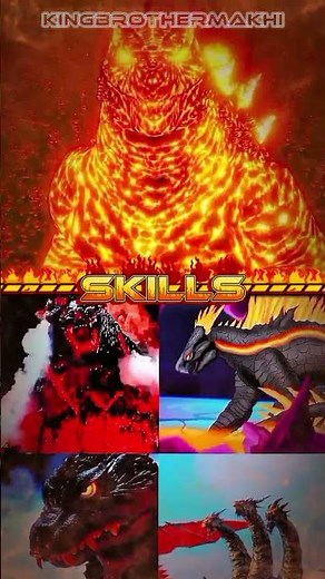 Thermo Godzilla Evolved vs Burning Godzilla Heisei, Burning Godzilla 2000, Netsu, & Keizer Ghidorah