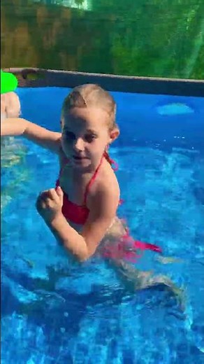 Fun dance in the pool