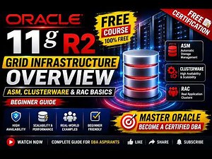 Oracle 11gR2 Grid Infrastructure Overview | ASM, Clusterware & RAC Basics (Beginner Guide)