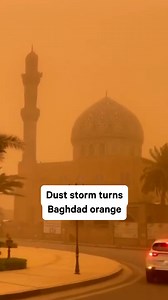 26K views · 179 reactions | A dust storm on May 1, 2022, blanketed Baghdad, Iraq, and surrounding areas in a cloud of orange. Experts say that decreasing rainfall and the resulting drought have made storms like this more common in the area. | NowThis Earth | Facebook