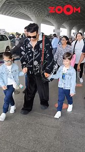 1.4M views · 11K reactions | #KaranJohar spotted with his kids Yash and Roohi at Mumbai Airport . #bollywood #zoompapz #zoomtv #celebspotted | Zoom TV | Facebook
