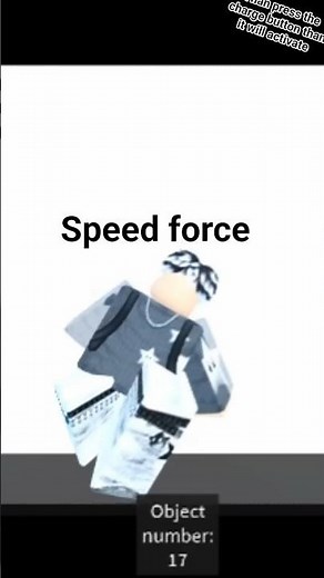 how to activate speed force in speedster sandbox