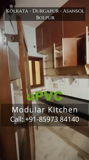 uPVC / PVC Modular Kitchen in Durgapur | Deco Interiors 📞 +91-8597384140