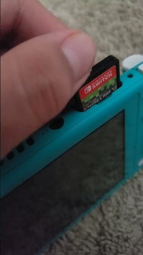 how i first played minecraft on the nintendo switch lite..