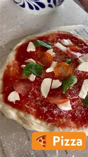 🔥 Mira cómo quedó esta pizza casera #pizzaartesanal
