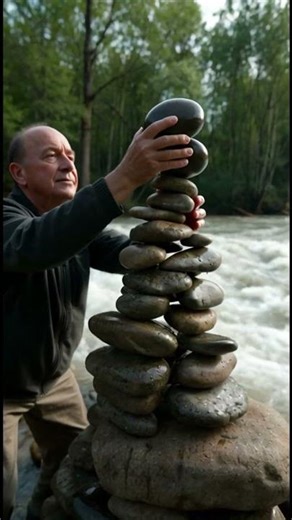 He Built a Stone Tower Taller Than Himself… Then This Happened 😱