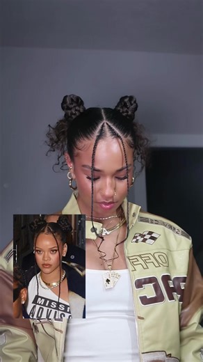 RiRi Inspired Natural Curly Hairstyle Tutorial