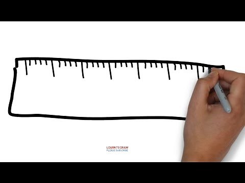 How To Draw a Ruler Step By Step For Kids