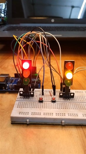 Safe walk system using arduino #youtubeshorts #traffic