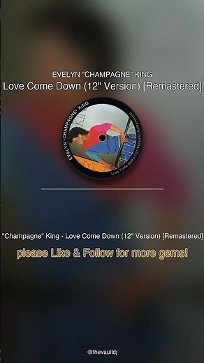 🎵 Evelyn Champagne King - Love Come Down (12 Version) Remastered 1982 | This song is criminally unde