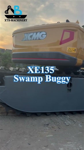 🌊🐊 Swamp-ready XE135 –The ultimate amphibious mod 🔧⛽ #XE135 #LongArm #AuxFuelTank #CounterweightRear